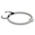 Renard de cristal | Argent | Noir | Bracelet Charmballa en macramé